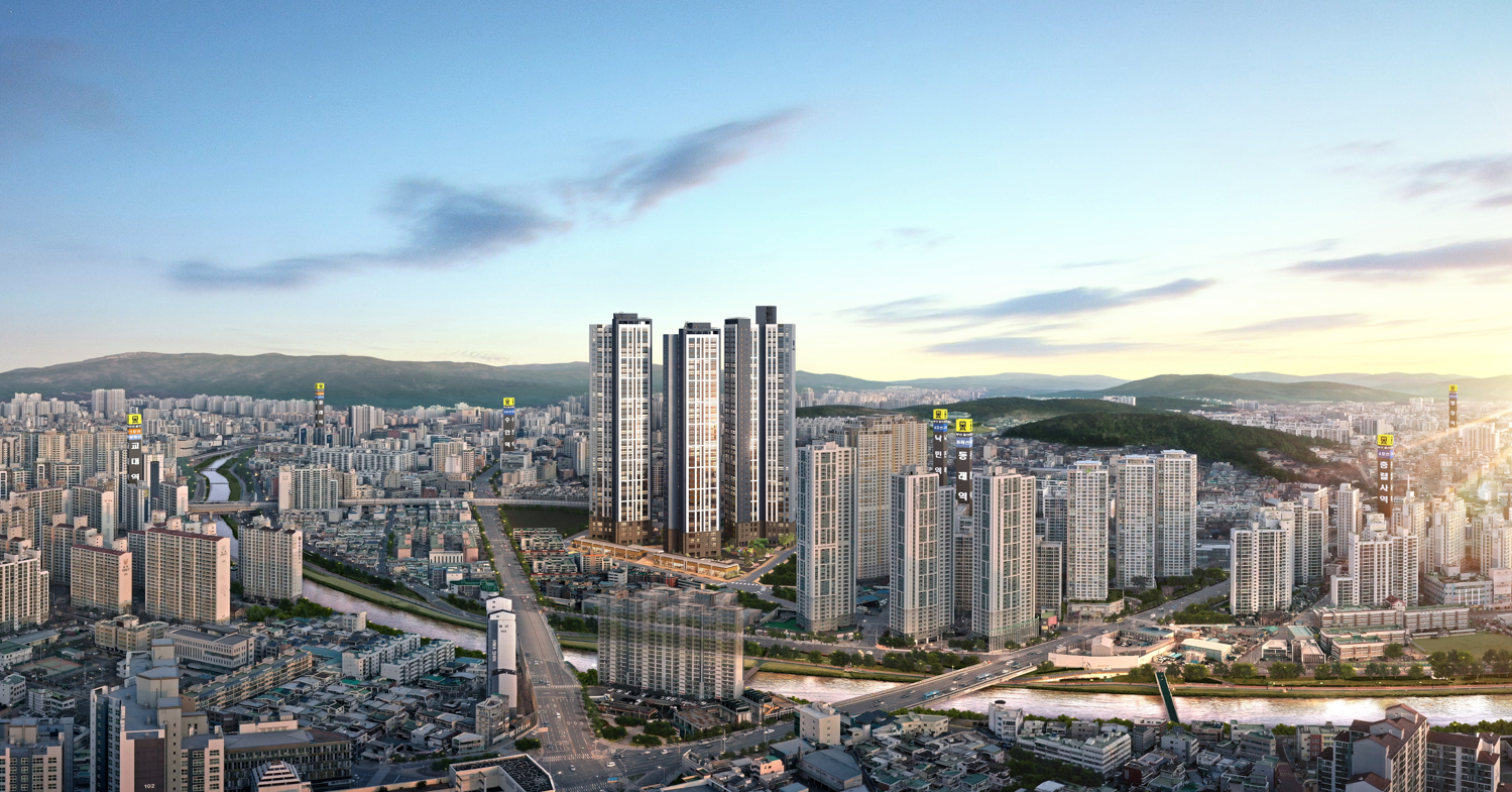 동래반도유보라 조감도 이미지